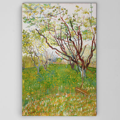 « the fleuring verge » par vincent van gogh, reproduction d’art encadrée
