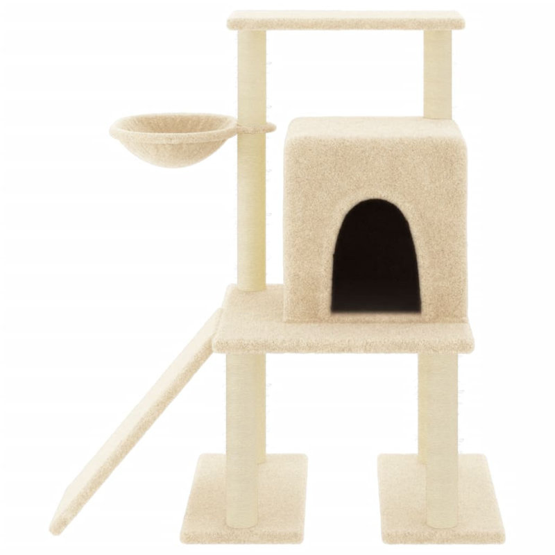 Wellston 96.5cm H Cat Tree, Cream