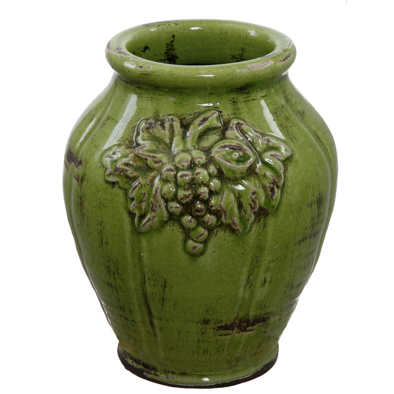 Sculpté Fruit Vase, 13,5" H x 11,25" L x 10,5" D