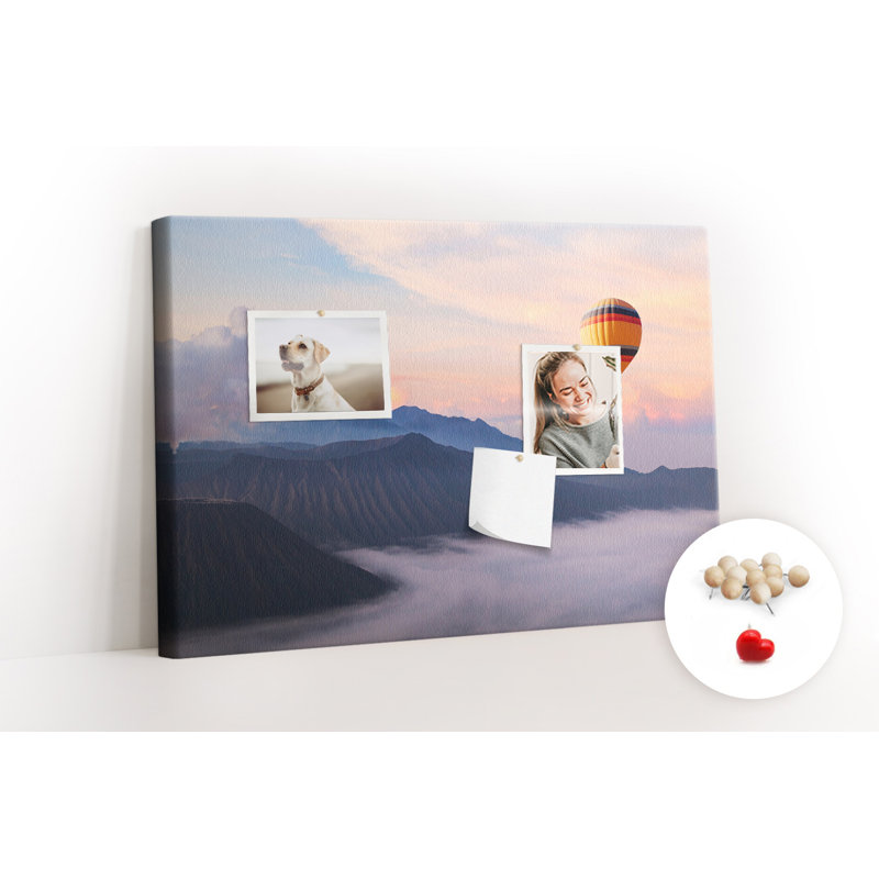 Wall Mounted bulletin board print decorative wall pin board for wall home office corkboard Beautiful landscape