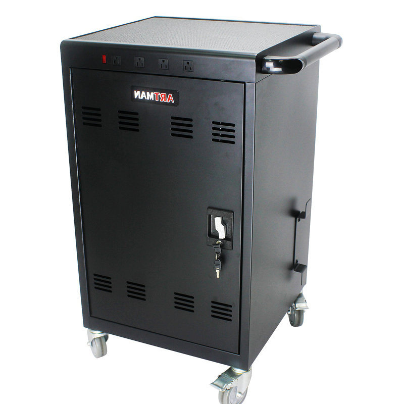 Mobile Charging Cart and Cabinet for Tablets Laptops 35-Device (B30PLUS)