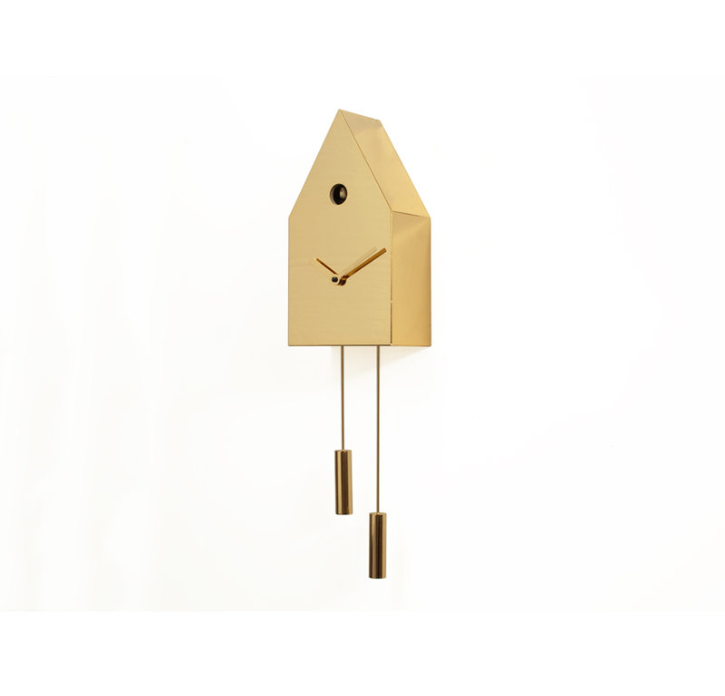 Highcliffe Metal Wall Clock, Gold