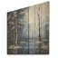 «Blue Forest Tranquility In Winter III» - impression de fruits sur bois-2132487398
