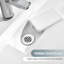 Lavabo de salle de bain rectangulaire en granite composite blanc 60 po Cedrice