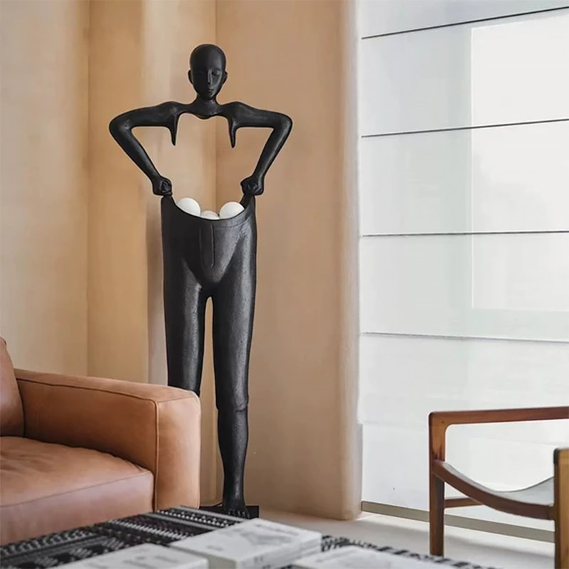Lampe sur pied en fibre de verre moderne et minimaliste