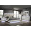 Miroir Glam de style moderne en bois blanc