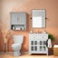 Armoire à pharmacie compacte, rangement moderne en bois MDF pour la cuisine et la salle de bain