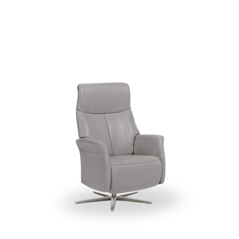 Mcclinton 74cm Wide Swivel, Light Grey, Fabric