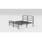 Oley Double Wave Headboard and Footboard Heavy Duty Anti-sway 18in High Steel Tube Iron Bed with Storage-1771660211