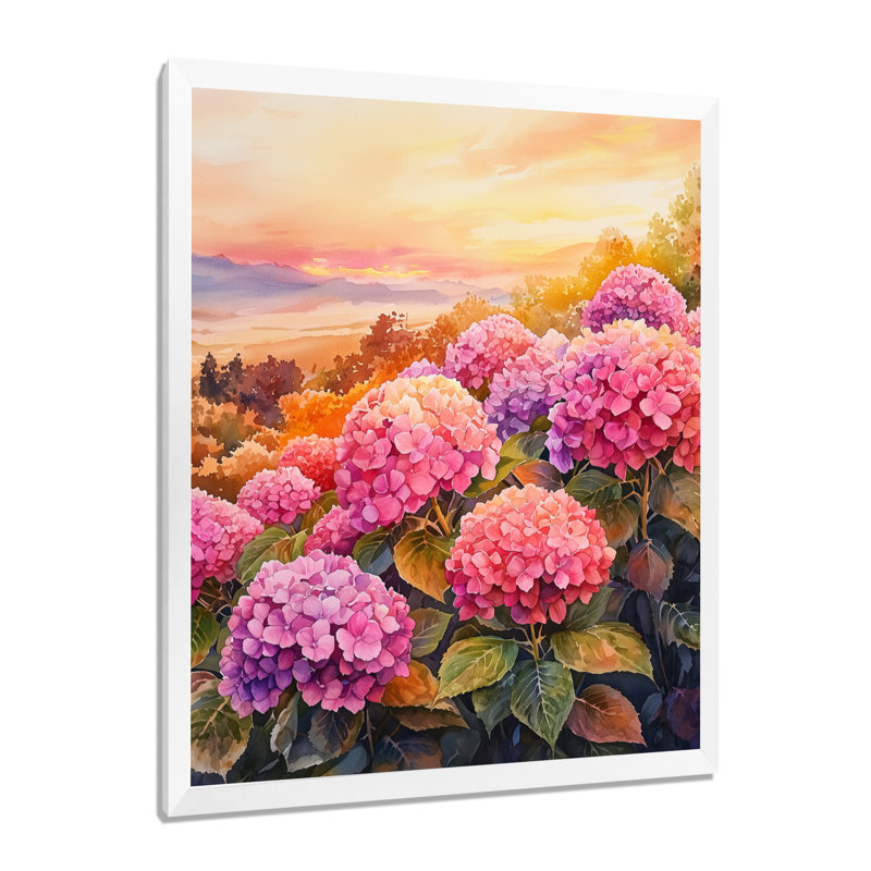 Wagner - impression sur toile florale, Reproduction encadrée d'une seule photo, H 32 po x l 24 po, Blanc