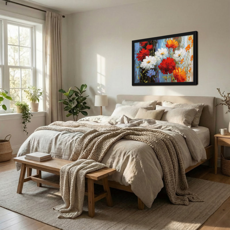 Plantes et fleurs Fleurs éclatantes aux couleurs et textures audacieuses, H 20 po x l 30 po