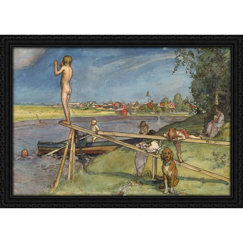 A Pleasant Bathing-Place, 28" H x 39" W