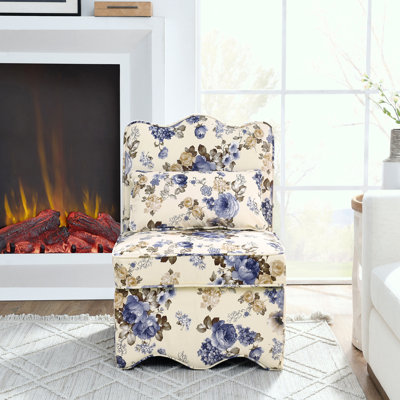 Flannel single dining chair with soft seat