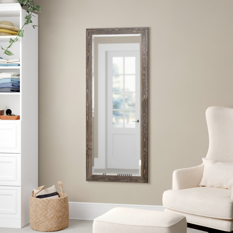 Desharn Wood Mirror, Walnut