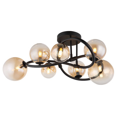 Nosal Glass Flush Mount