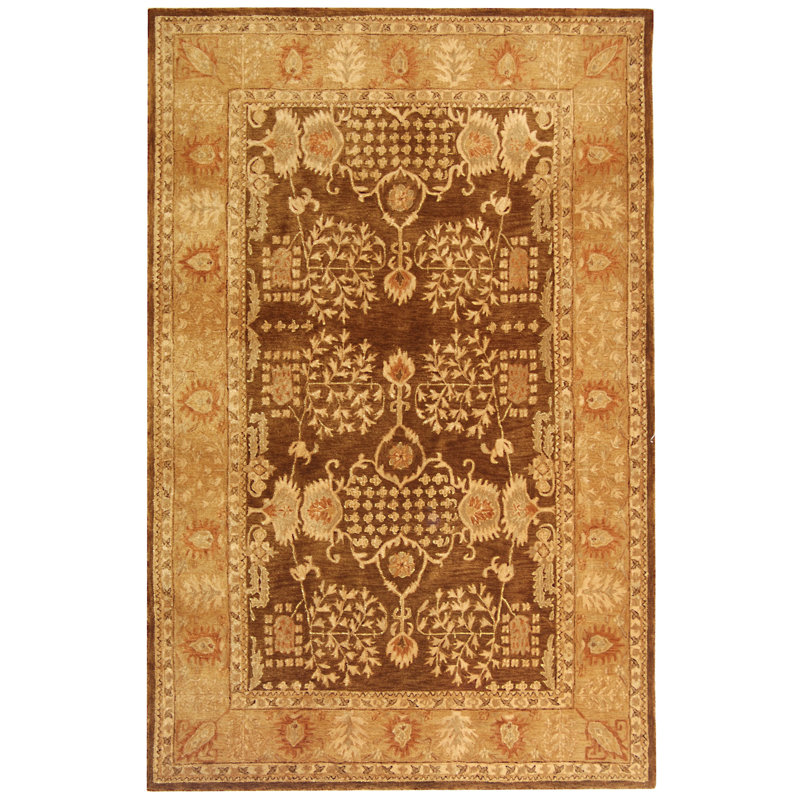 Tapis brun / doré Ladd, Rectangle 9 pi 6 po x 13 pi 6 po