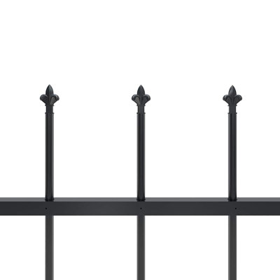 Raziya 2D Garden Picket Fence Panel