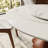 Round Stone Top With 360° Circular Rotating Lazy Susan Solid Wood Base Dining Table For 6-10-929940169-908833034-908681820