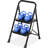 2 Step Ladder, Sturdy Steel Portable Ladder with Anti-Slip Wide Pedals, Folding Step Stool,Library Ladder,Decorative Kitchen Step Ladder