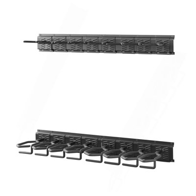 Porte-fusil d'intérieur, acier robuste, porte-fusil et fusil à fixation murale, 8 fentes pour armes d'épaule, support de fusil de présentation pour armes à feu avec vis, pour mur de chalet