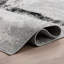 Tapis noir / ivoire / gris en polyester tissé à la machine Elek-2059444822