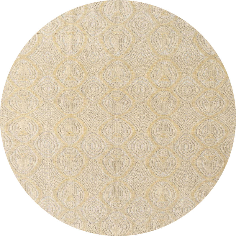 Tapis abstrait moderne 4910, Rond 8 pi