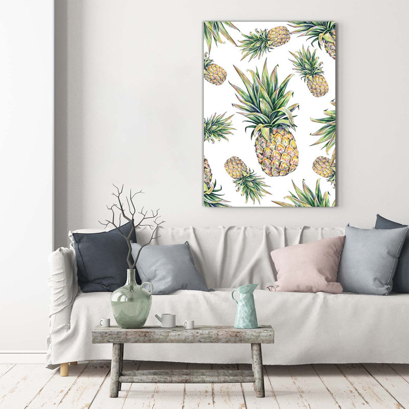 Pineapples - Wrapped Canvas Print