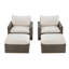 Dumont 7-Piece Wicker Patio Conversation Set With Beige Cushions-582931629