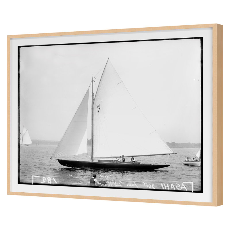 «Open Seas 8» par THE Studio - reproduction de cadre photo simple, Cadre érable, H 20 po x l 24 po