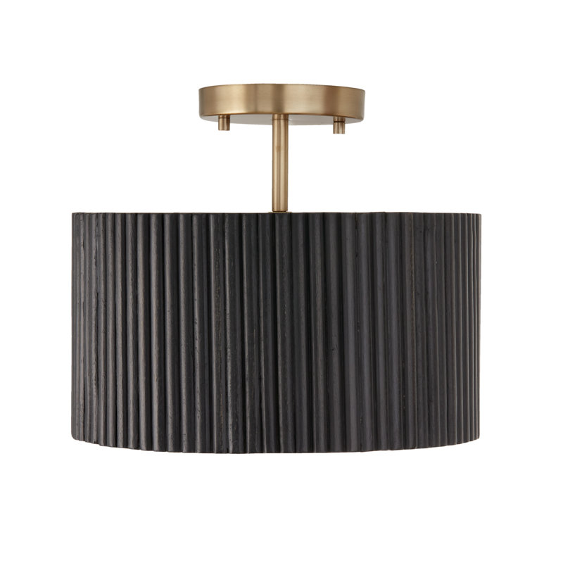 Donovan 1 - Light Drum Pendant, Black