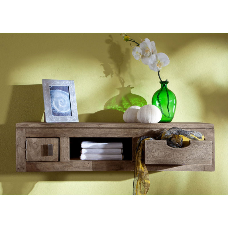 Nature Sheesham Solid Wood Floating Shelf