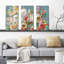 Joy of the Garden Square I - Reproduction d'art sur toile tendue à pièces multiples-442965705