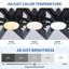 84 In Super Large Black Ceiling Fan With Remote Control 8 Blades