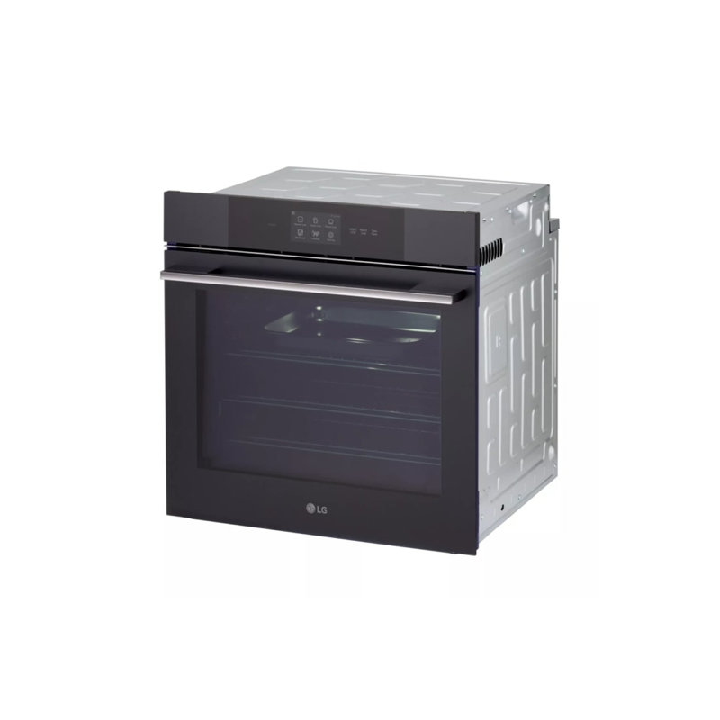LG Smart Compact Wall Oven with Instaview®, True Convection, Air Fry and Steam Baking, Matte Black, 3.0 cu. ft.
