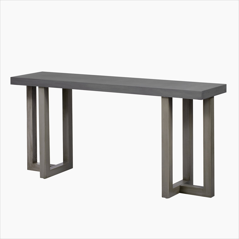 Console de conception géométrique avec pieds en pin massif, idéale pour le vestibule, le couloir, le salon et la chambre à coucher