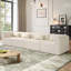 Canapé modulaire modulaire à compression complète, canapé modulaire rembourré en polyester sans os avec 4 pièces, canapé modulaire en éponge comprimé pour le salon-1914147111