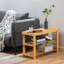 Banc de rangement en bois