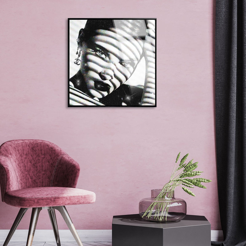 Solid Stare People and Portraits Framed Acrylic Art by Oliver Gal, 13" H x 13" W