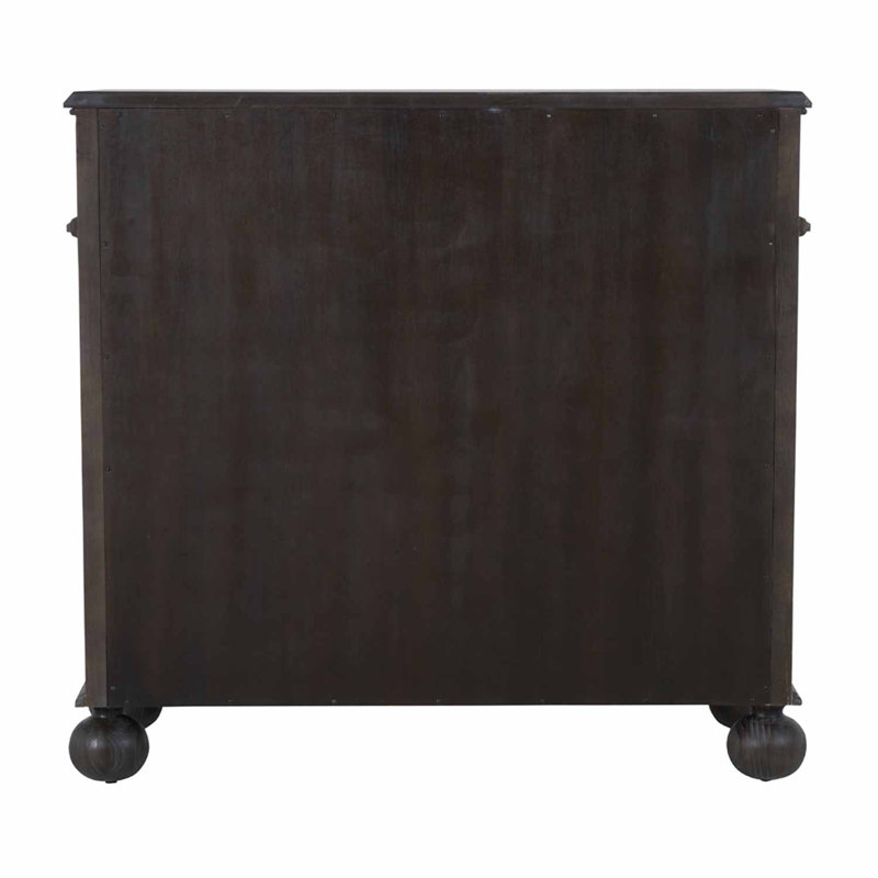 Ezekiel 2 - Door Accent Cabinet, Cerused Forest Black