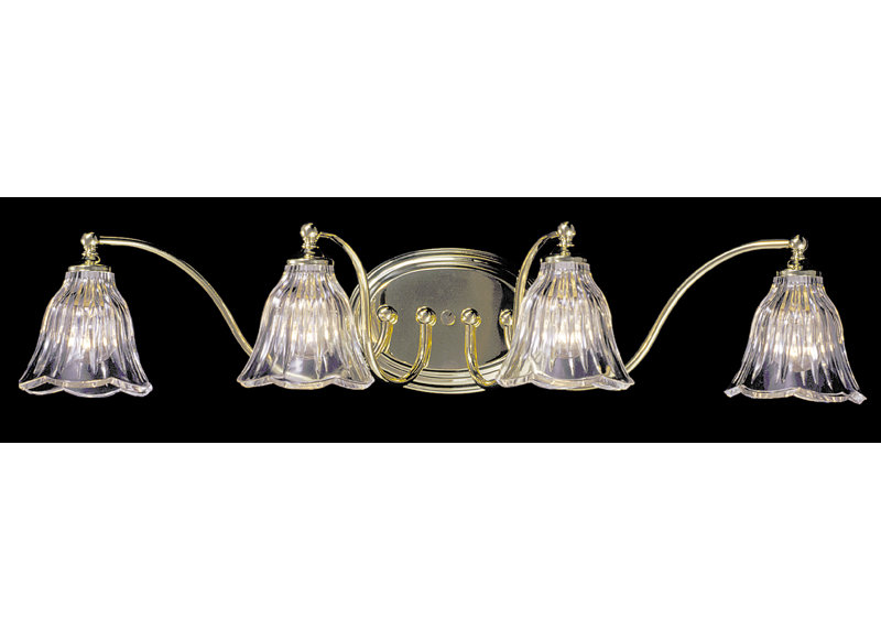 Lampley 4 - Light Vanity Light, Polished Nickel