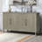 60'' Rounded Design Elements Throughout The Sideboard Including Tabletop