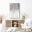 Minimal paysage blanc et gris grunge industriel abstrait minimalisme contemporain nordique neutre, impression sur toile-97558600-97558599-119461168