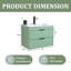 Ensemble de meuble-lavabo mural 24 po vert