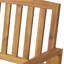 Banc d'extérieur en bois avec finition, améliore l'espace, l 48,50 po x P 24,96 po, H 35,24 po, capacité de poids de 250 lb. Patio pour utilisation, décoration, capacité de poids