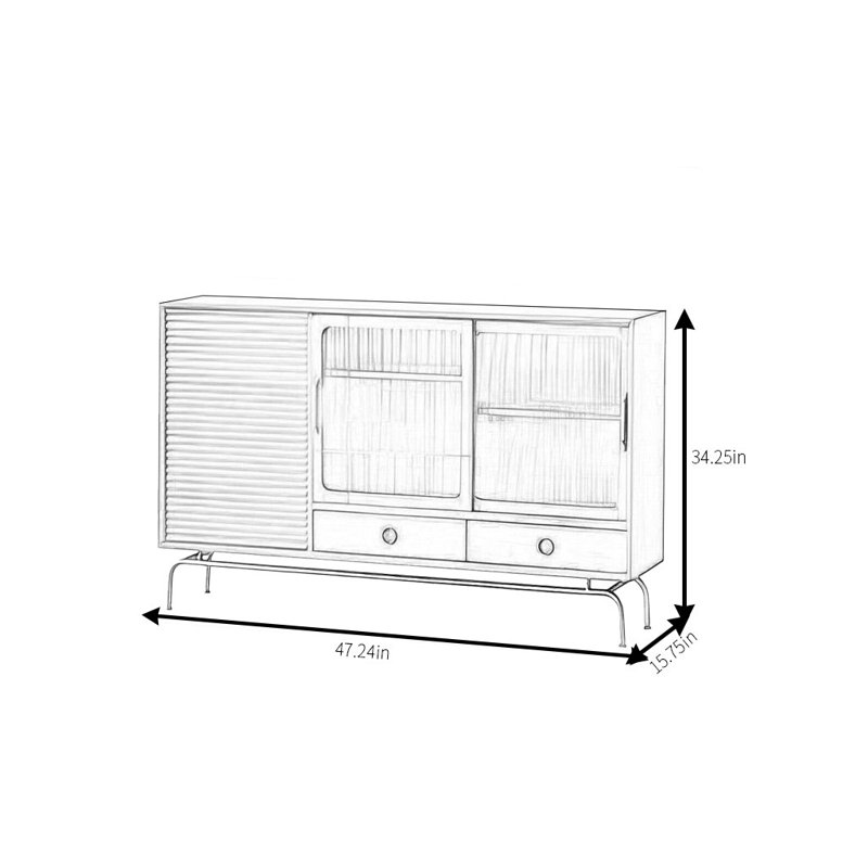 Jameia, 34.25" H x 47.24" W x 15.75" D