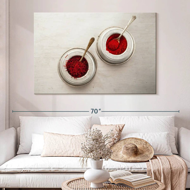 Saffron Threads And Powder, 34" H x 51" W