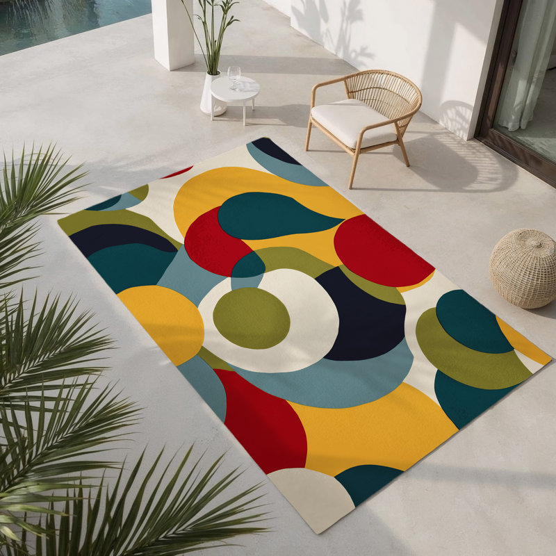 Tapis intérieur et extérieur Retro Sparkle, Rectangulaire 3 pi x 5 pi
