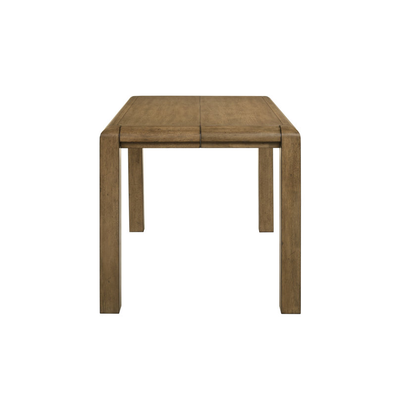 Table de salle à manger carrée 1pc avec rallonge 18 "