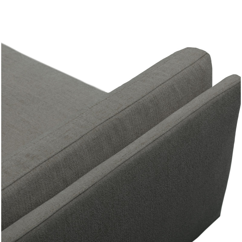 Canapé modulaire Elenora, Tissu performance gris anthracite