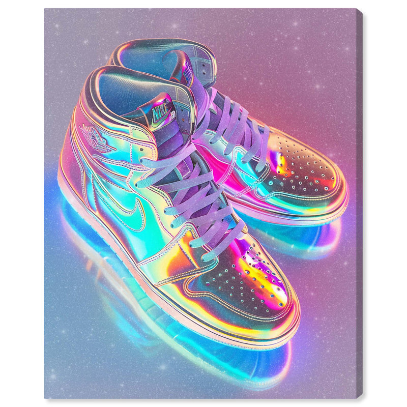 Bright Sneaker Holo, Toile tendue, H 45 po x l 36 po x P 1,5 po
